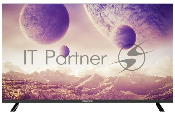 Телевизор MEGAMAX 43" 43MG11USM черный DLED UHD 60Hz Smart TV