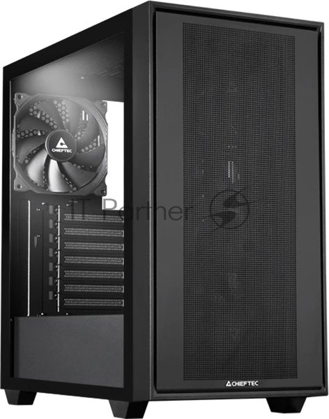 Компьютерный корпус Chieftec Night Hunter черный без БП ATX 4x140мм audio bott PSU