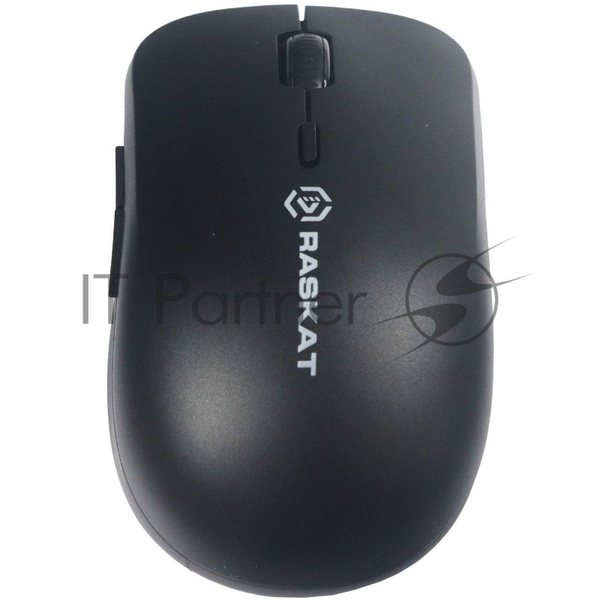 Мышь беспроводная Raskat M006W черный, 1600 dpi, радиоканал, USB, кнопки - 6