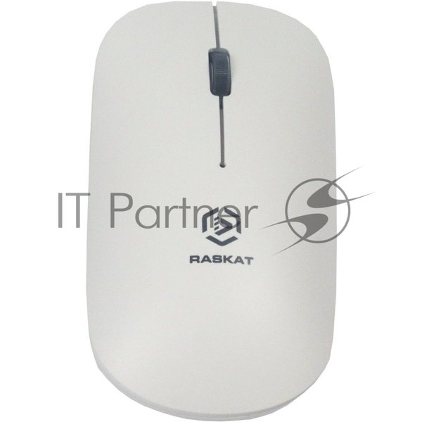 Мышь беспроводная Raskat M003WR белый, 2400 dpi, радиоканал, Bluetooth, USB, кнопки - 3