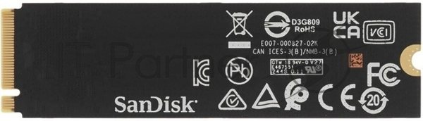 Накопитель SSD Western Digital черный SSD SN7100 M2.2280 PCIe 4.0 500Gb, 6800MBs/5000MBs, TbW 300, WDS500G4X0E, 1 year