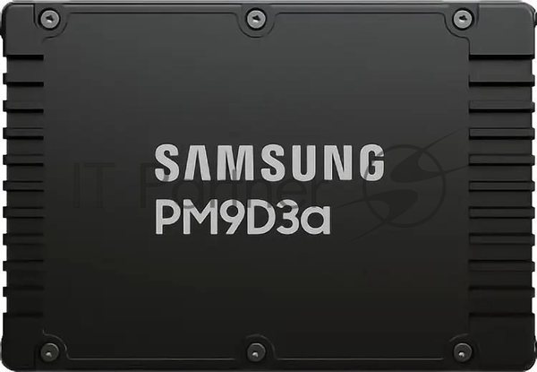 Накопитель SSD Samsung PM9D3a, 15360Gb, U.3(2.5" 15мм), NVMe, PCIe 5.0x4, 3D TLC, R/W 12000/6000Mb/s, IOPs 2 000 000/350 000, TbW 28032, DWPD 1 (12 мес.)
