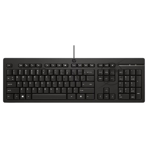 Клавиатура проводная HP 125 проводная, USB Type-A, чёрный