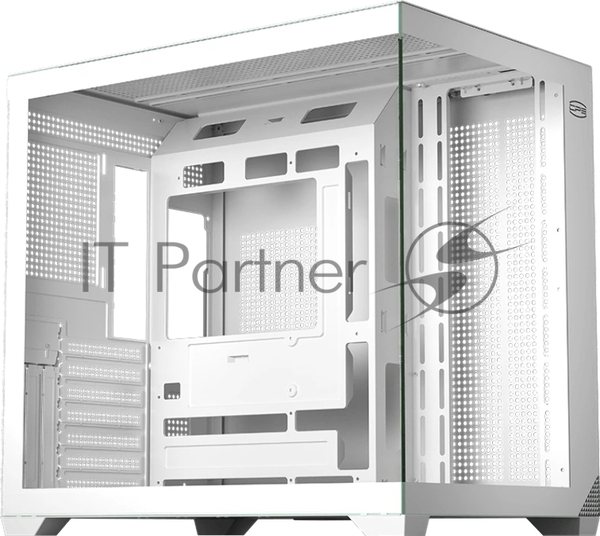 Корпус без блока питания PCCooler C3T700 WH, Midi-Tower, TG, no fans, 1xUSB-A 3.0 + 1xUSB-A 2.0 + 1xUSB-C, ATX, mATX, mITX белый