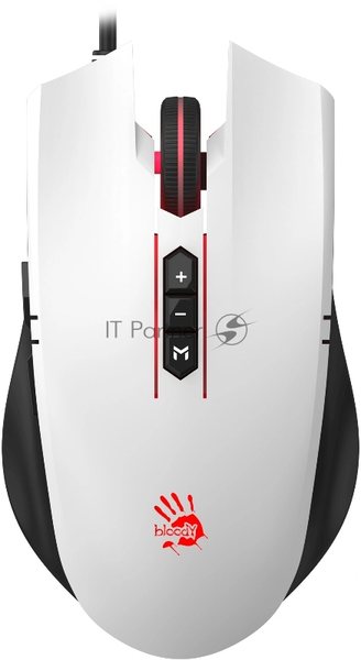 Мышь проводная A4Tech Bloody ES7 белый, 6000 dpi, USB, кнопки - 8
