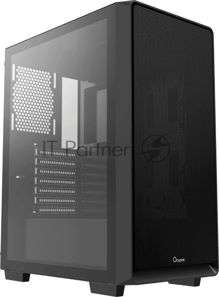 Компьютерный корпус Ocypus Gaммa C60 BK ATX/win/black/no PSU/Tempered Glass
