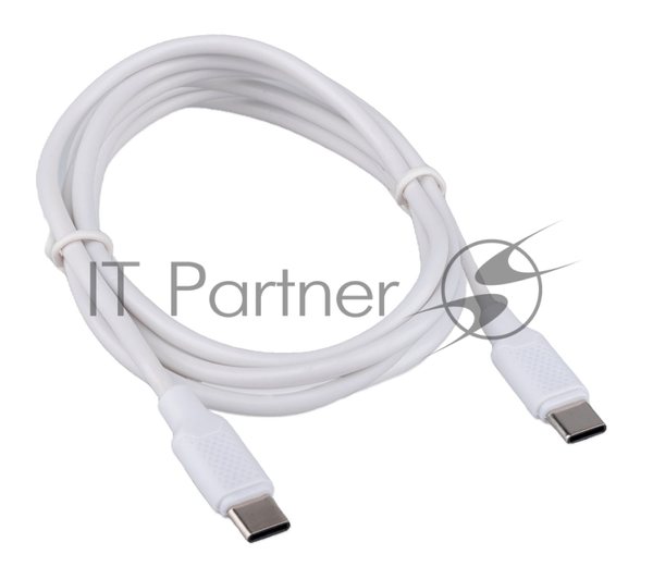 Кабель USB2.0 Cablexpert CC-USB2-CMCM-60-1.8M-W, Type-C/Type-C, 3A, 60Вт, PD/QC3.0, медь, 1.8м, белый, пакет