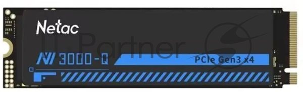 Накопитель SSD Netac NV3000 512Gb M.2 2280, PCI-E 3.0 x4, 3D NAND, 3000/1200MBs, NVMe, heatsink