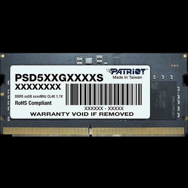 Оперативная память Patriot Signature Line, DDR5, 32GB (1x32GB), 5600 MHz, CL46, без радиатора, SO-DIMM