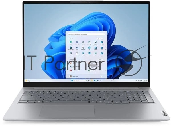 Ноутбук Lenovo ThinkBook 16 G8 IAL 16" WUXGA (1920x1200) IPS 300N, Ultra 5 225U, 1x16Gb DDR5-5600, 512Gb SSD M.2, Intel Graphics, WiFi6E, BT, FPR, TPM2, FHD Cam, 45Wh, 65W USB-C, NoOS, 1Y, 1.7kg