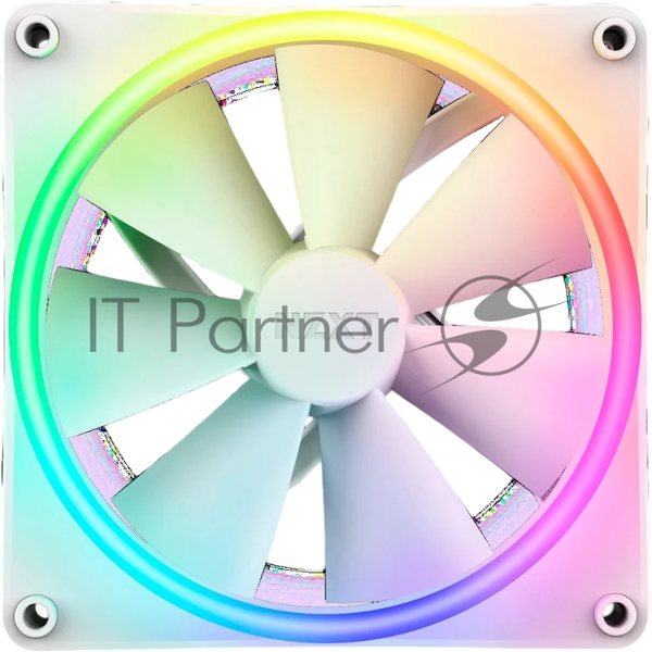 Вентилятор для корпуса Case Cooler NZXT F140 RGb Duo (140x140x25мм, 4-pin PWM, RGb, 84.75CFM, 36dBA, 1800RPM, белый)