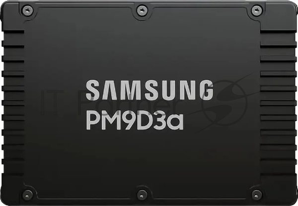 Накопитель SSD Samsung PM9D3a, 7680Gb, U.3(2.5" 15мм), NVMe, PCIe 5.0x4, 3D TLC, R/W 12000/6000Mb/s, IOPs 2 000 000/300 000, TbW 14016, DWPD 1 (12 мес.)