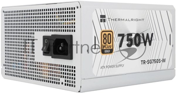 Блок питания 750W/Power Supply Thermalright, 750W 80+ Gold (ATX, 3.1, PCIe 5.1, Non-modular, 1x24(20+4)pin, 1xCPU 8(4+4)pin, 2xPCIe*2 8(6+2)pin, 5xSATA3, 1x12+4pin (12VHPWR PCIe 5.1 12+4pin 600mm), 3xMOLEX4pin, Active, 120x120мм, 150x140x86mm, APFC, white)