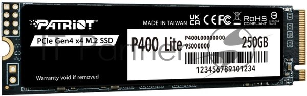 Накопитель SSD M.2 2280 PCIE 250Gb P400 Lite PATRIOT P400LP250GM28H