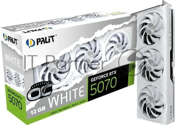 Видеокарта Palit PA-RTX5070 WHITE OC 12GB RTX5070 12Gb 192bit GDDR7 2325/28000 HDMIx1 DPx3 HDCP Ret