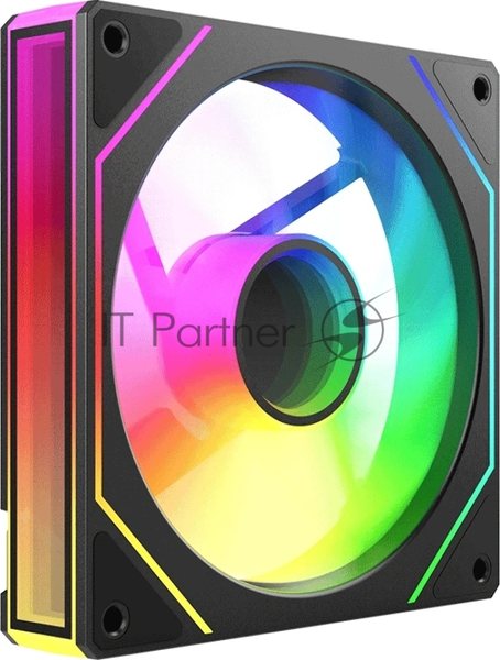 Вентилятор для корпуса Bloody CF-11 LCD ARGb 120х120x25 черный 4-pin 32дБ (упак.:1шт) (CF-11-ARGb120-BK) Ret