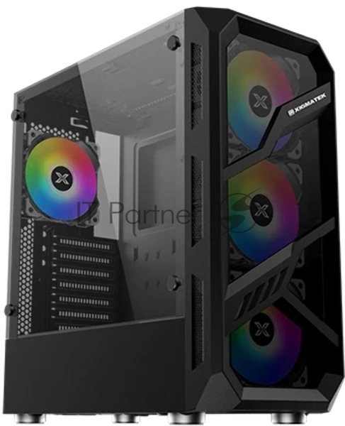 Компьютерный корпус Xigmatek Lamiya EN40016 ATX, USB 3.0x1+USB 2.0x2, Front & Left TG, 4PCS X24A Fan, Galaxy II Fan Control Box & Remote (748113)