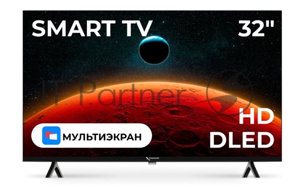 Телевизор Триколор 32" H32HC3 черный HD DLED 60Hz Smart TV Android
