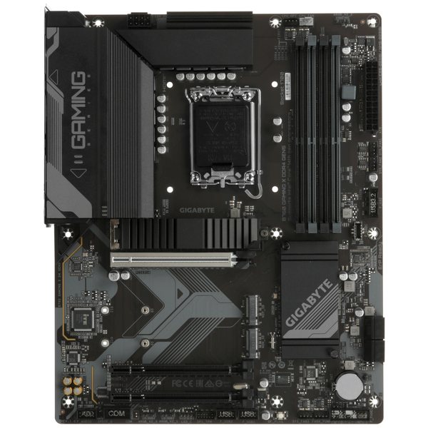 Материнская плата Gigabyte B760 GAMING X D4 GEN5, LGA1700, Intel B760, 4xDDR4, 4xSATA, 3xM.2, 1xPCIe 5.0 x16, DisplayPort, HDMI, 1x2.5Gb LAN, 6x3.5 мм, 7.1, ATX