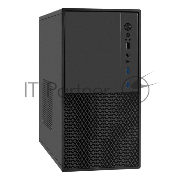 Компьютерный корпус Minitower ExeGate BAA-308MU2-UNS450 (mATX, БП UNS450 с вент. 12см, 1хUSB+2хUSB 3.0, HD Audio, черный)