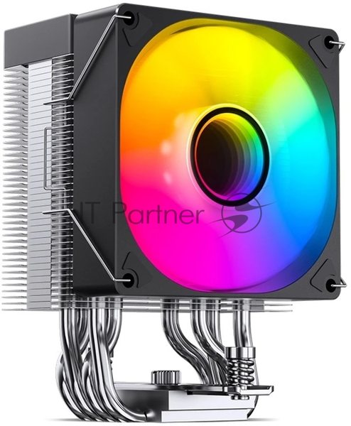 Кулер для процессора JONSBO CR-1400 V2 ARGb (180W, 4-pin PWM, 133мм, Al/Cu, 4x6мм, ARGb, 1x92мм, 38.2CFM, 33.8dBA, 2200RPM, S: 1700/1200/115X, AM4/AM5 черный)