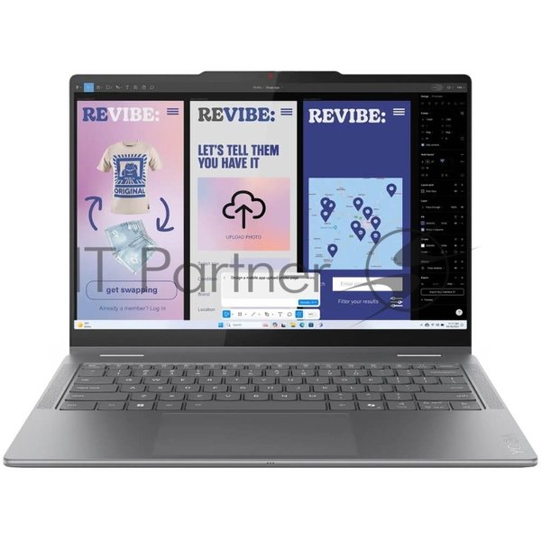 Ноутбук Lenovo Yoga 7 2-in-1 14ILL10 серый Intel Core Ultra 7 256V 2200MHz/14"/1920x1200 OLED/16Gb/1024Gb SSD/Intel Arc Graphics/Wi-Fi/Bluetooth/Windows 11 Pro