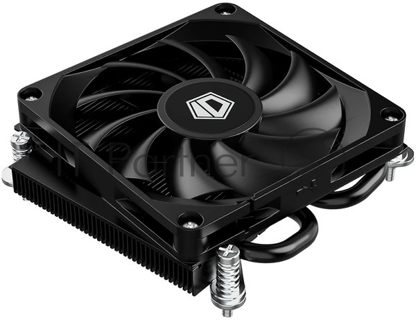 Кулер для процессора ID-COOLING IS-23i черный LGA1851/1700/1200/115X низкопрофильный высота 23мм (48шт/кор, TDP 45W, PWM, 2 тепл.трубки, медная база, FAN 80мм) BOX