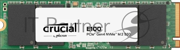 Накопитель SSD Crucial 2Tb E100 M.2 (PCIe 4x4, up to 5000/4000MBs, 3D NAND, NVMe, 100TbW, 22х80мм)