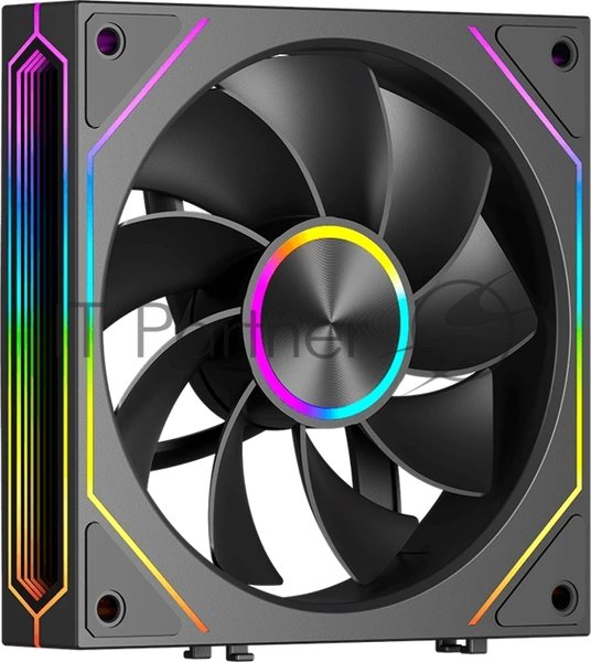 Вентилятор для корпуса PcCooler F3 X120R BK Reverse ARGB 120х120x25 черный 4-pin 28.4дБ (F3 X120R ARGB BK) Ret