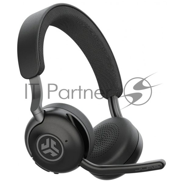 Гарнитура JLab Epic Work ANC Wireless Duo with Stand чёрный, беспроводная, Bluetooth/радиоканал/USB-C, ANC (шумоподавление), до 9 м, в комплекте подставка