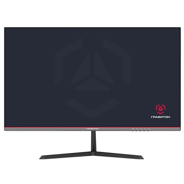 Монитор Гравитон 27" МН27Б IPS 1920x1080, 75 Гц, 5 мс, 16:9, 300 кд/м², 2×HDMI 2.0, USB-C (65 Вт PD), USB Hub (2×USB 2.0 + 1×USB-B), 3.5 Jack, динамики (2×3 Вт), HDR10, FreeSync, черно-красный, в реестре Минпромторга