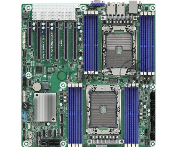 Материнская плата серверная ASRock SP2C621D16-2T, 2xLGA4189, Intel C621A, 16xDDR4, 14xSATA, 1xM.2, 5xPCIe 4.0 x16, 1xVGA, 2x10Gb LAN, 2xUSB-A 5Gbps, IPMI, EEB