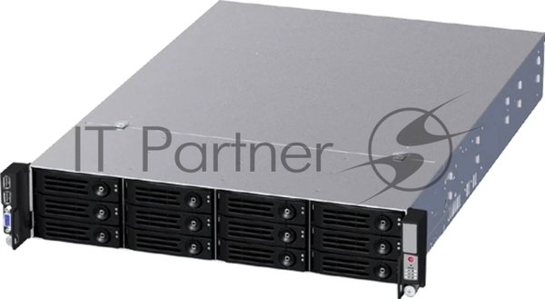 Серверный корпус Ablecom CS-R26-16P 2U chassis 12 swap trays & 12G BP, with 800WCRPS(1+1), 533мм depth with AC R53 Slide Rail