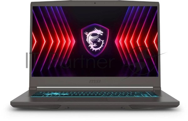Ноутбук MSI Thin 15 B13VE-3023US Core i5 13420H 16Gb SSD 512Gb NVIDIA GeForce RTX 4050 6Gb 15.6" IPS FHD (1920x1080) Windows 11 Home Multi Language grey WiFi BT Cam