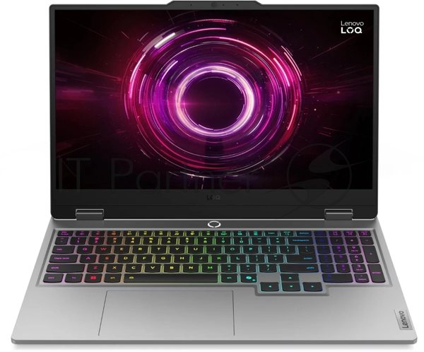 Ноутбук Lenovo LOQ 15AHP10/15.6" Full HD 1920x1080/AMD Ryzen 5 220/16 Gb/512 Gb SSD/nVidia GeForce RTX 5050 8Gb/No OS/серый/2.4 кг