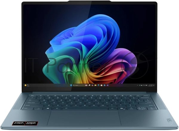 Ноутбук Lenovo Yoga Pro 7 14ASP10/14.5"/OLED/AMD Ryzen AI 9 365/32Gb/1Tb SSD/AMD Radeon Graphics/3K/NoOS/бирюзовый/1.54kg