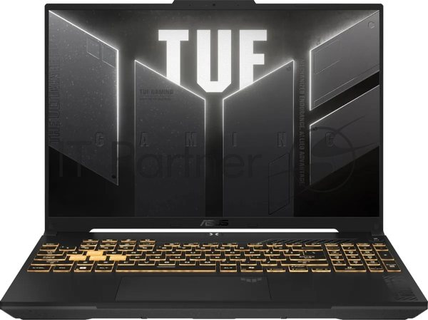 Ноутбук ASUS TUF F16 FX608JMR-RV170 16"(1920x1200 (матовый, 165Hz) IPS)/Intel Core i5 14450HX (2.4Ghz)/16Gb/512PCISSDGb/noDVD/Ext:nVidia GeForce RTX 5060(8192Mb)/Cam/BT/WiFi/90WHr/war 1y/2.2kg/Jaeger Gray/DOS