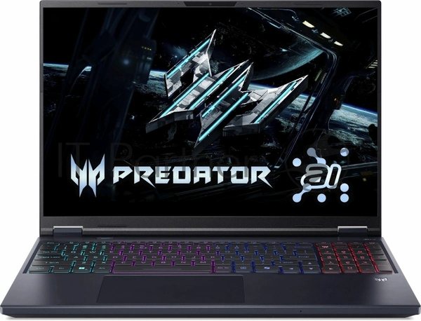 Ноутбук Acer Predator Helios Neo 16 AI PHN16-73-92NH Intel Core Ultra 9 275HX/32Gb/SSD 2Tb/RTX 5070 Ti 12Gb/16"/IPS/WQXGA/2560x1600/240Hz/NoOS/Black (NH.QX4CD.001)