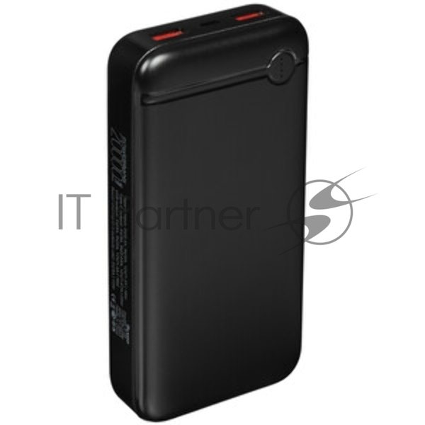 Портативный аккумулятор OLMIO P-20, 20000mAh, 20W, QuickCharge3.0/PowerDelivery, черный