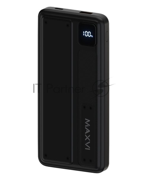 Портативный аккумулятор Maxvi PB10-10 10000 мАч, 2A USB + кабели: Type-C/Lightning