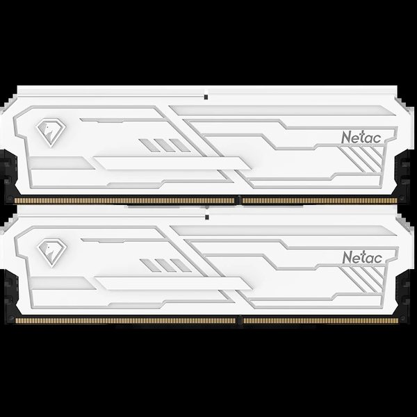 Оперативная память Netac Shadow III, DDR4, 16GB (2x8GB), 3200 MHz, CL16, с радиатором, белый