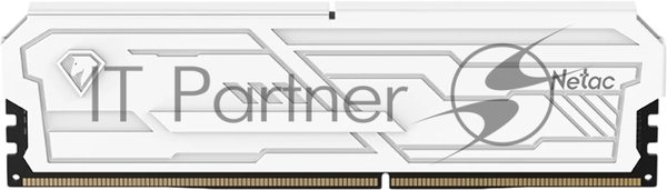 Оперативная память Netac Shadow III, DDR4, 16GB (1x16GB), 3200 MHz, CL16, с радиатором, белый