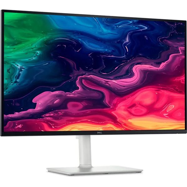 Монитор 27" Dell S2725QC IPS 3840x2160, 120 Гц, 4 мс, 16:9, 350 кд/м², 2xHDMI 2.1, USB-C (65 Вт), USB Hub (2x USB 3.2 Gen 1), динамики (2x3 Вт), HDR10, FreeSync Premium, серебристо-черный