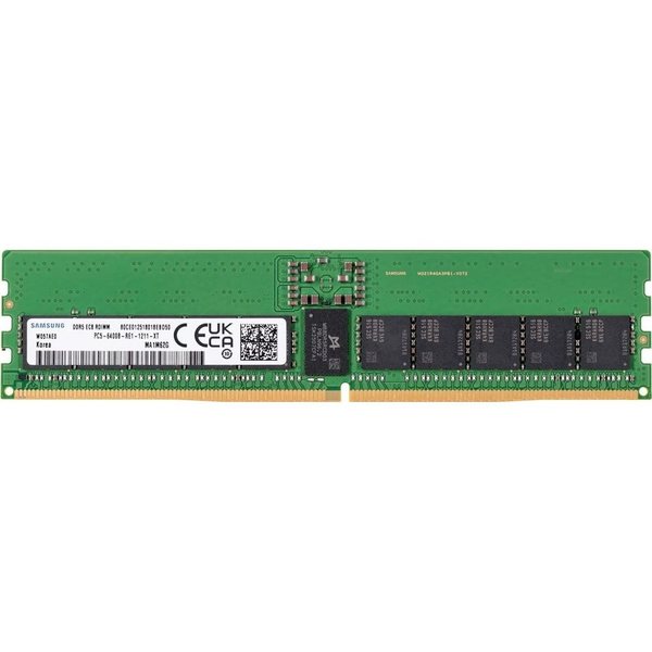Оперативная память Samsung, DDR5, 16GB (1x16GB), 6400 MHz, CL32, без радиатора, RDIMM, OEM