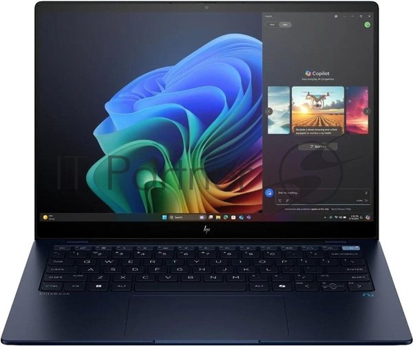 Ноутбук HP EliteBook Ultra G1q8 Snapdragon X Plus X1P-42-100 16Gb SSD 512Gb Intel Arc 14" WUXGA (2240x1400)/ENGKBD Windows 11 Pro 64 dk.blue WiFi BT Cam (9M4E6AT)