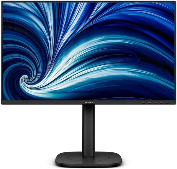 Монитор 23.8" Philips 24B2U3301 IPS 1920x1080, 120 Гц, 4 мс, 16:9, 300 кд/м², HDMI 1.4, DP 1.4, USB-C (90 Вт), USB Hub (4x USB 3.2 Gen 1), 3.5 Jack, динамики (2x2 Вт), RJ45, HDR10, Adaptive-Sync, черный
