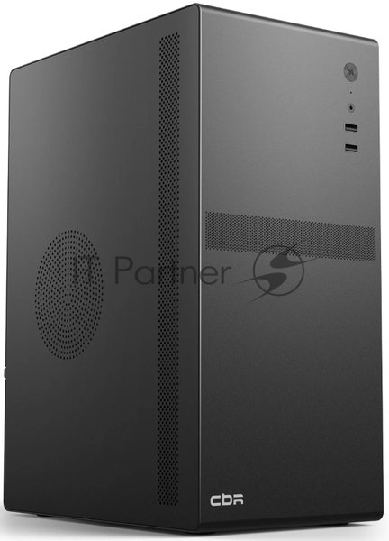 Компьютерный корпус CBR mATX Minitower V201, без БП, 2хUSB 2.0, HD Audio+Mic, черный PCC-MATX-V201-WPSU