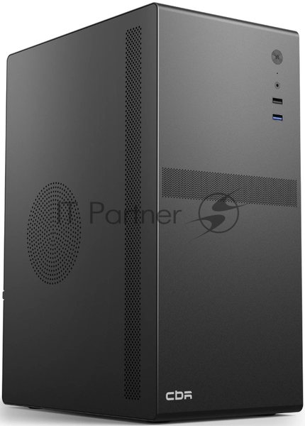 Компьютерный корпус CBR mATX Minitower V203, без БП, 1хUSB 3.0, 1хUSB 2.0, HD Audio+Mic, черный PCC-MATX-V203-WPSU