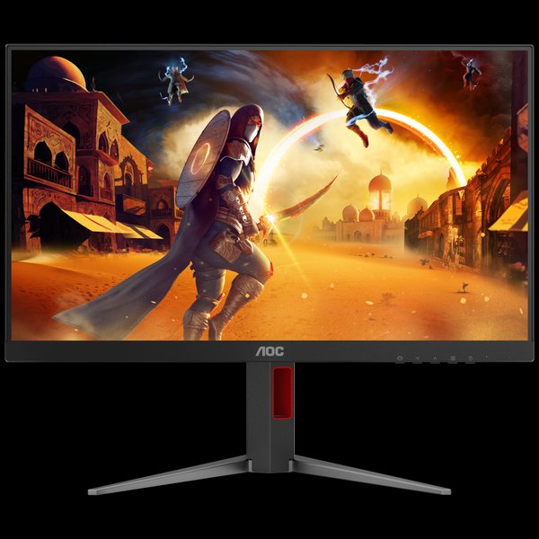 Монитор 23.8" AOC 24G4HA IPS 1920x1080, 200 Гц, 0.5 мс, 16:9, 300 кд/м², 2xHDMI 2.0, DP 1.4, 3.5 Jack, динамики (2x2 Вт), HDR10, G-Sync, черный