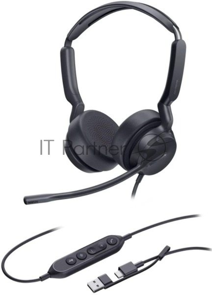 Гарнитура Yealink UH42 SE чёрный, проводная, USB